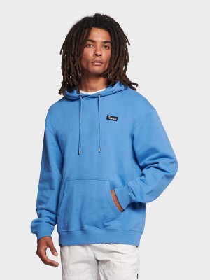 Penfield Badge Men Hoodie Blue | P-5162083