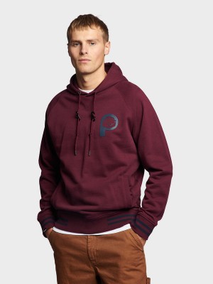 Penfield Large P Bear Chest Print Men Hoodie Fuchsia | P-8605721