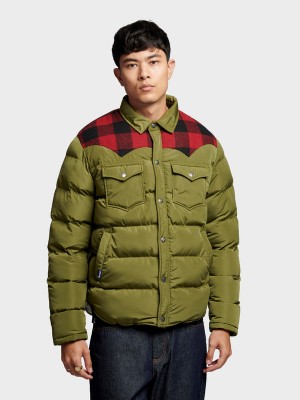 Penfield Penfield Rockford Men Coat Olive | P-6078391