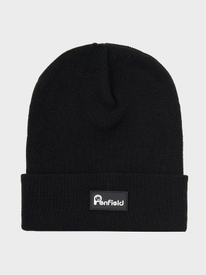 Penfield Reverse Badge Men Beanie Black | P-0352748