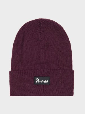 Penfield Reverse Badge Men Beanie Fuchsia | P-6147039