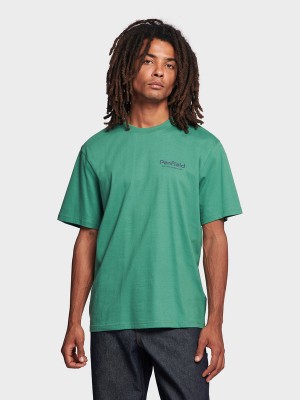 Penfield Script Men T Shirts Green | P-9861204