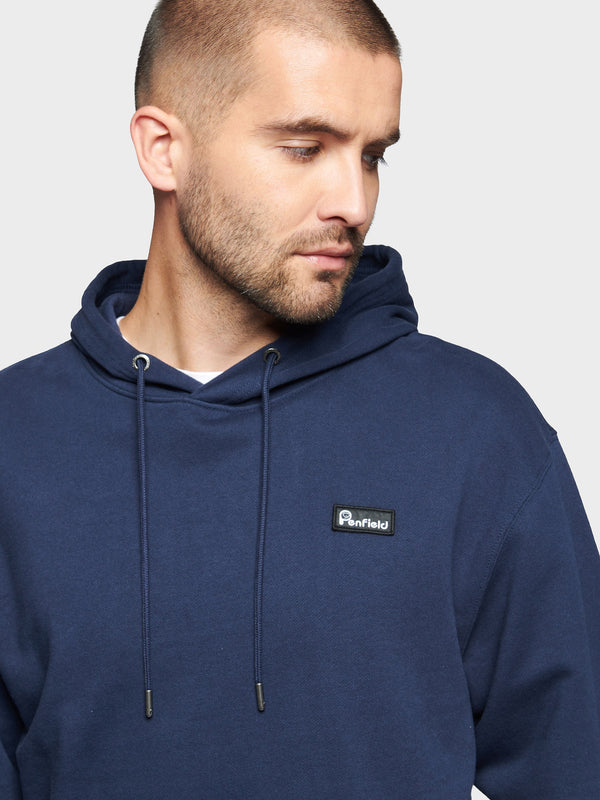 Penfield Badge Men Hoodie Navy Blue | P-6407513