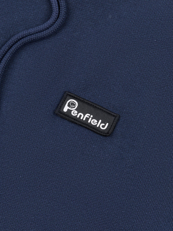 Penfield Badge Men Hoodie Navy Blue | P-6407513