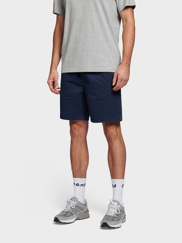 Penfield Elasticated Men Shorts Navy Blue | P-4058173