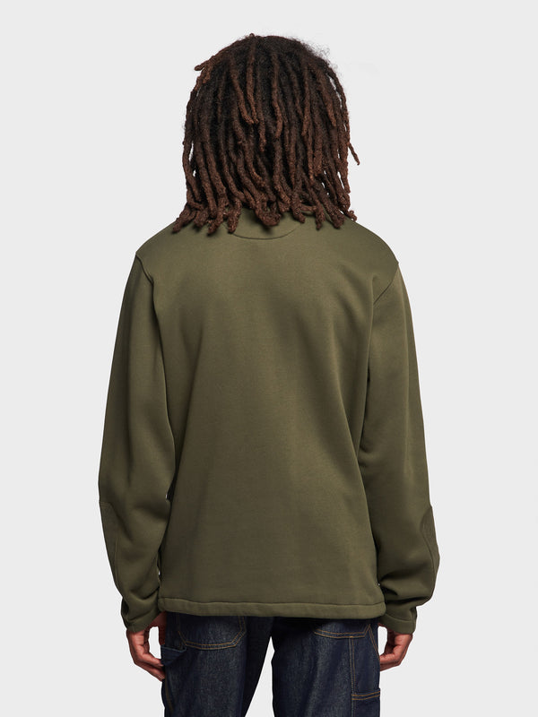 Penfield Funnel Neck Men Sweater Dark Green | P-9728354