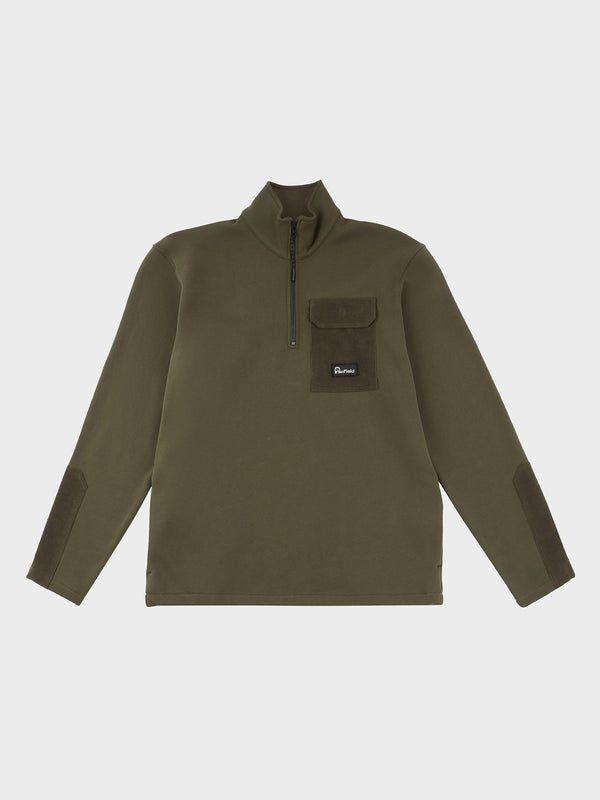 Penfield Funnel Neck Men Sweater Dark Green | P-9728354