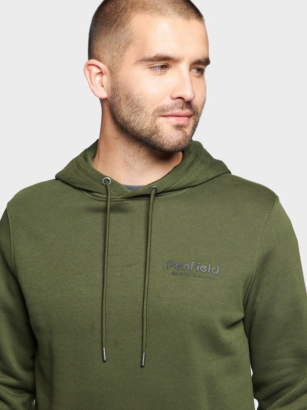 Penfield Hudson Script Men Hoodie Dark Green | P-0481325