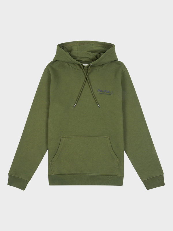 Penfield Hudson Script Men Hoodie Dark Green | P-0481325