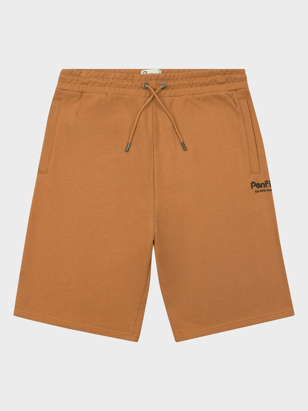 Penfield Hudson Script Men Shorts Dark Yellow | P-9075264