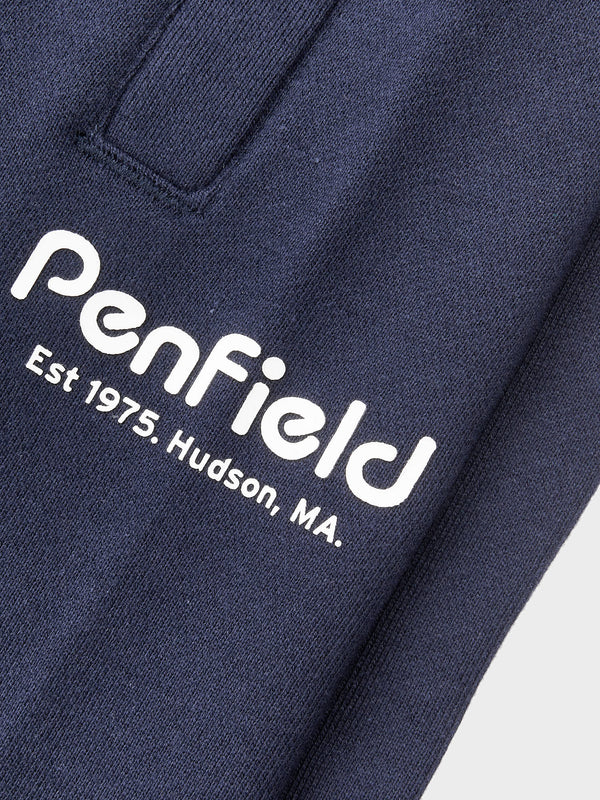 Penfield Hudson Script Men Shorts Navy Blue | P-8064153