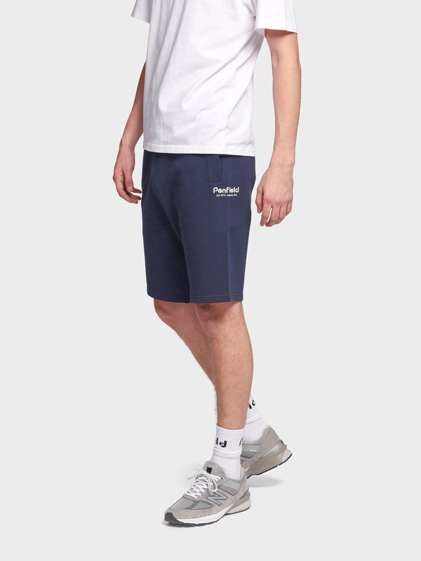 Penfield Hudson Script Men Shorts Navy Blue | P-8064153