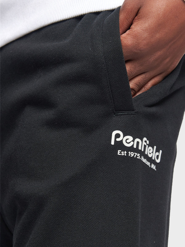 Penfield Hudson Script Men Sweatpants Black | P-6439128