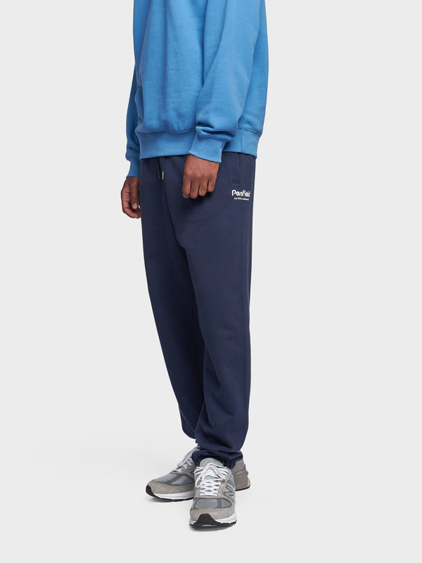 Penfield Hudson Script Men Sweatpants Navy Blue | P-3078542