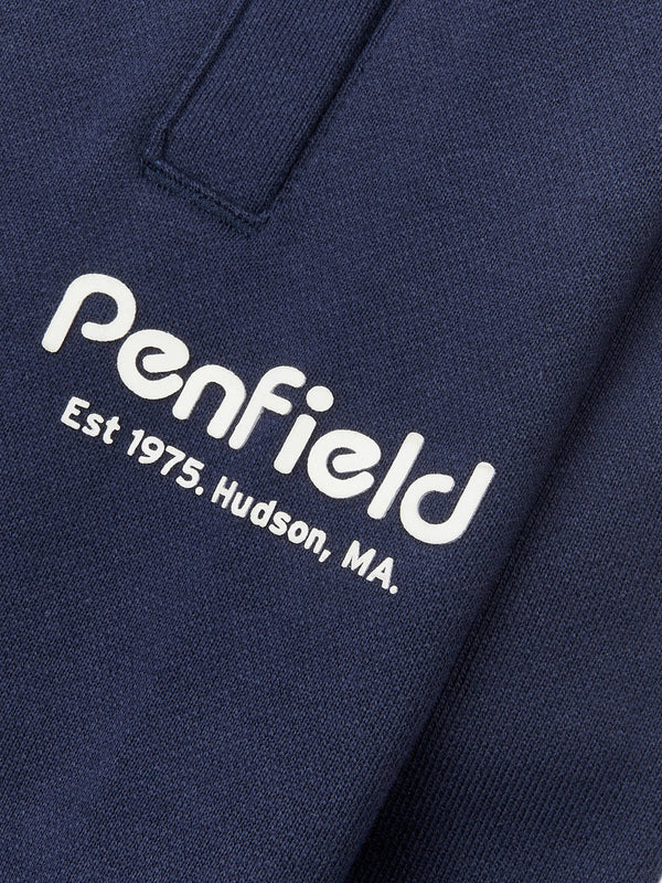 Penfield Hudson Script Men Sweatpants Navy Blue | P-3078542