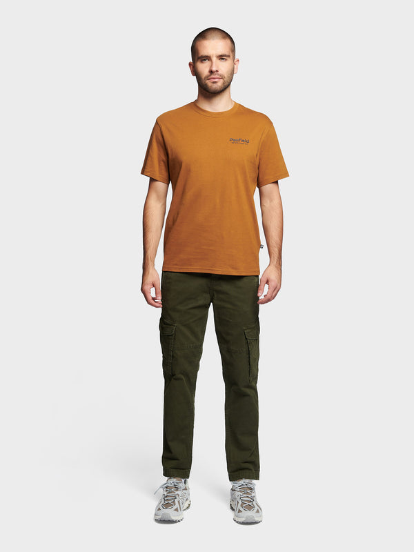 Penfield Hudson Script Men T Shirts Dark Yellow | P-9351028