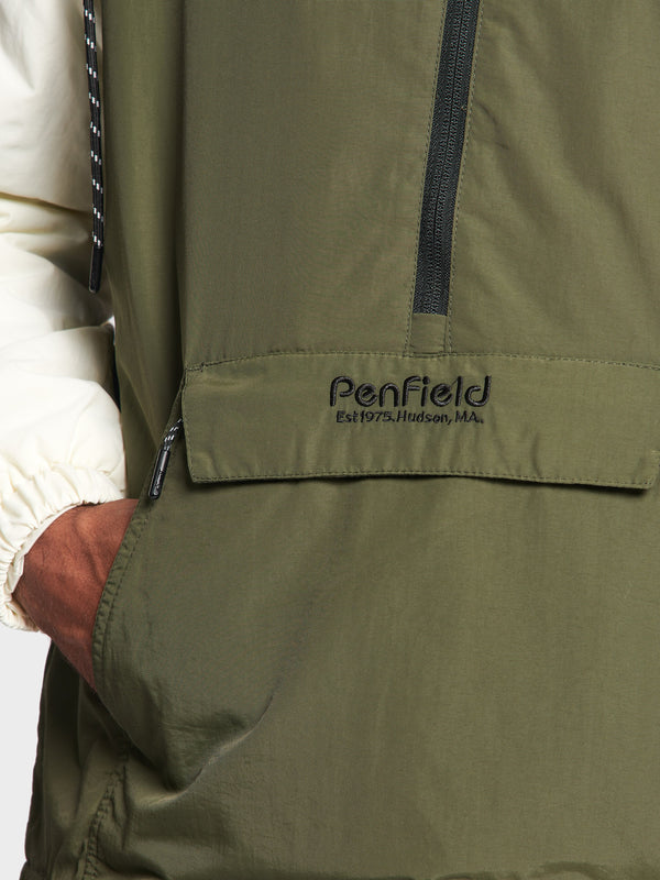 Penfield Hudson Script Men Windbreaker Dark Green | P-0576983