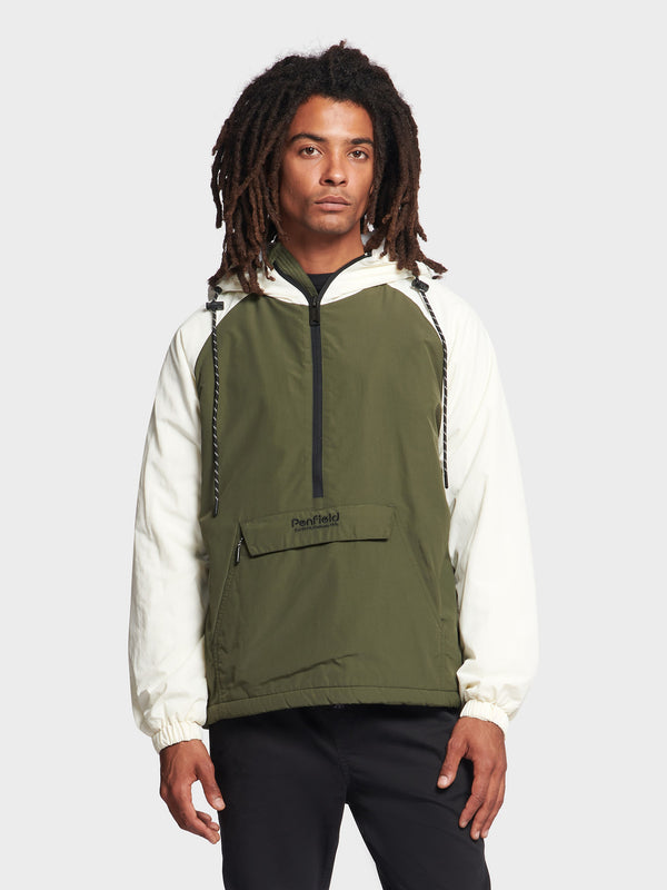 Penfield Hudson Script Men Windbreaker Dark Green | P-0576983