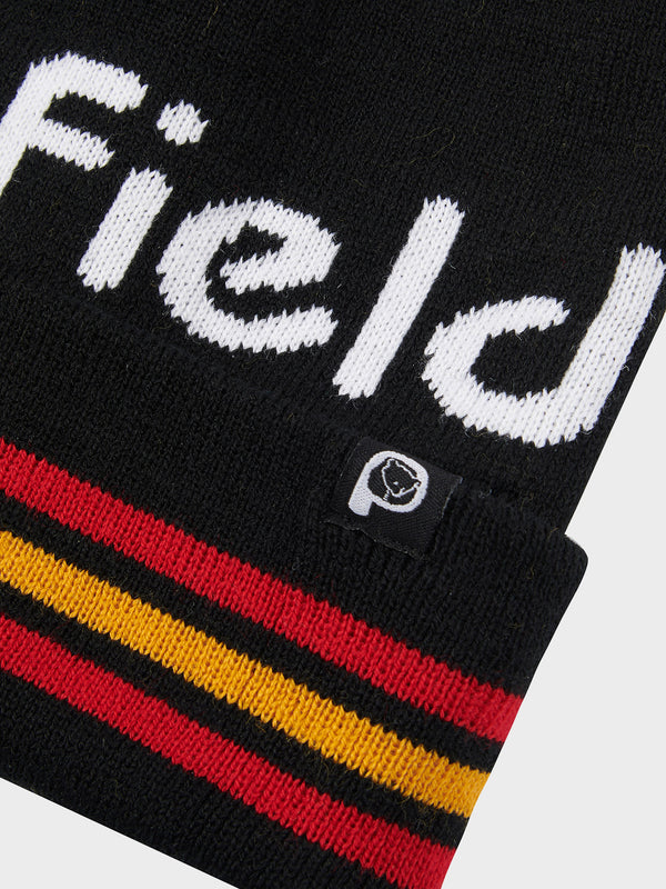 Penfield Intarsia Knit Bobble Men Beanie Black | P-6528739