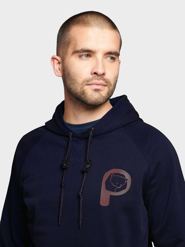 Penfield Large P Bear Chest Print Men Hoodie Navy Blue | P-9453710