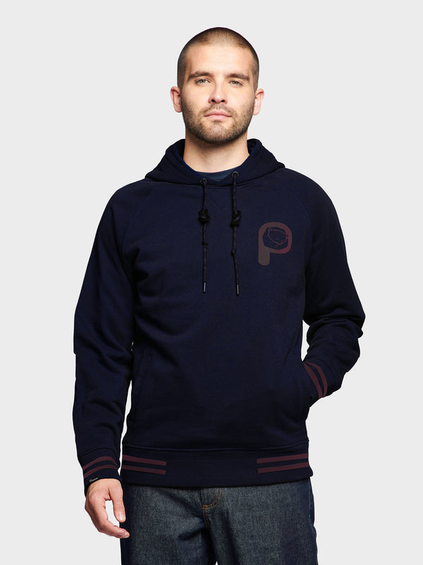 Penfield Large P Bear Chest Print Men Hoodie Navy Blue | P-9453710