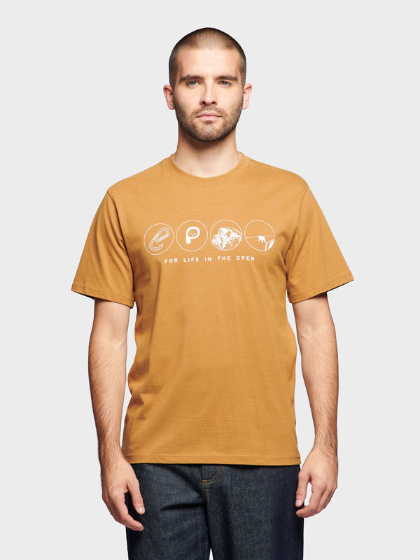 Penfield Multi Symbols Men T Shirts Dark Yellow | P-2458630