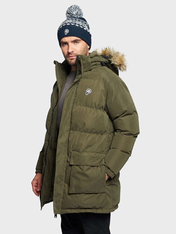 Penfield P Bear Men Puffer Jacket Dark Green | P-9410837