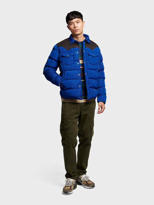 Penfield Penfield Contrast Yoke Men Jackets Blue | P-2876405