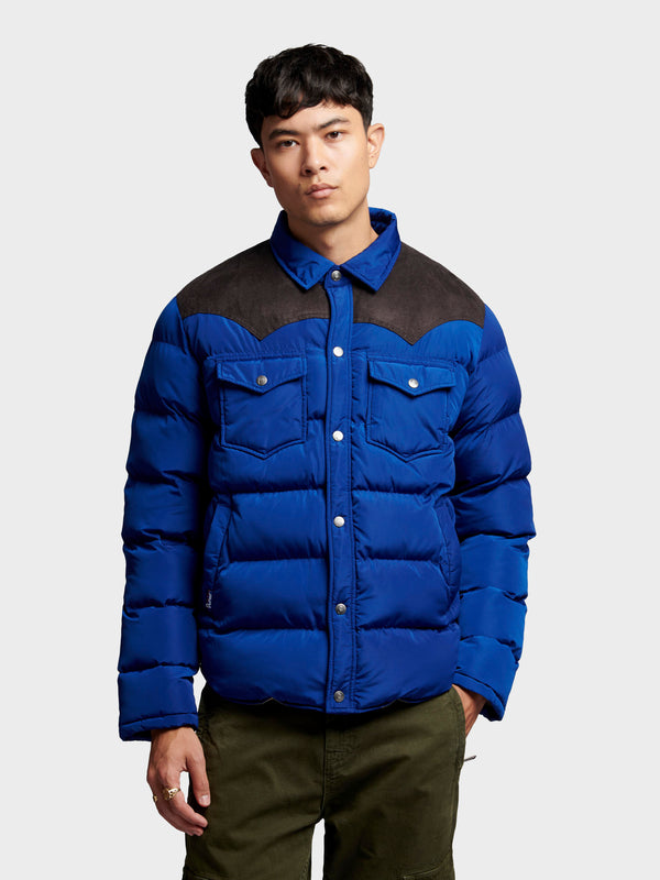 Penfield Penfield Contrast Yoke Men Jackets Blue | P-2876405