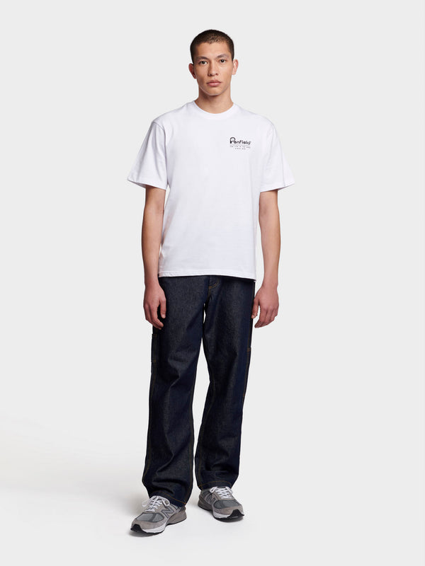 Penfield Relaxed Fit Valley Men T Shirts White | P-4019837