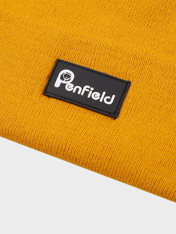 Penfield Reverse Badge Men Beanie Dark Yellow | P-7132509