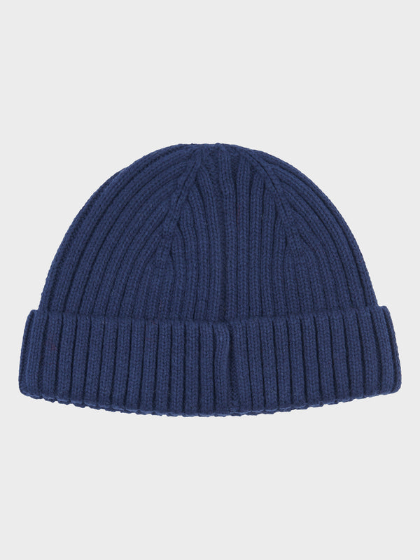 Penfield Ribbed Fisherman Men Beanie Navy Blue | P-3692410