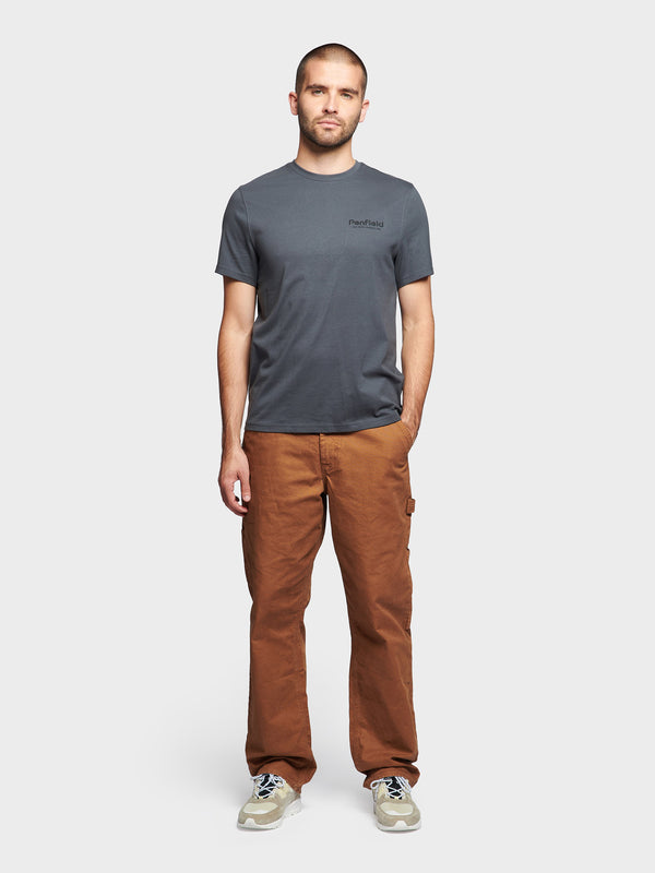 Penfield Ridge Trail Back Graphic Men T Shirts Dakr Blue | P-8271340