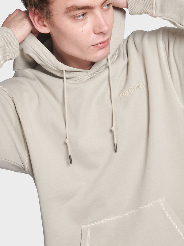 Penfield Washed Loopback Men Hoodie Silver Grey | P-9073456